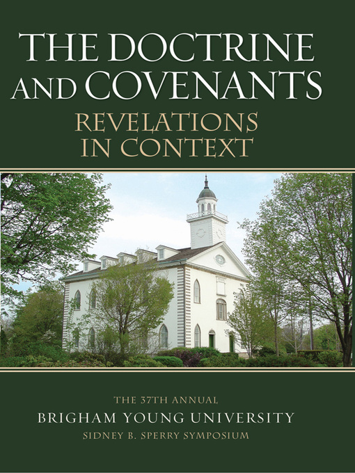 Title details for The Doctrine and Covenants Revelations in Context by Sperry Symposium - Wait list